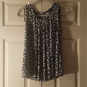 Printed Sleevless Top